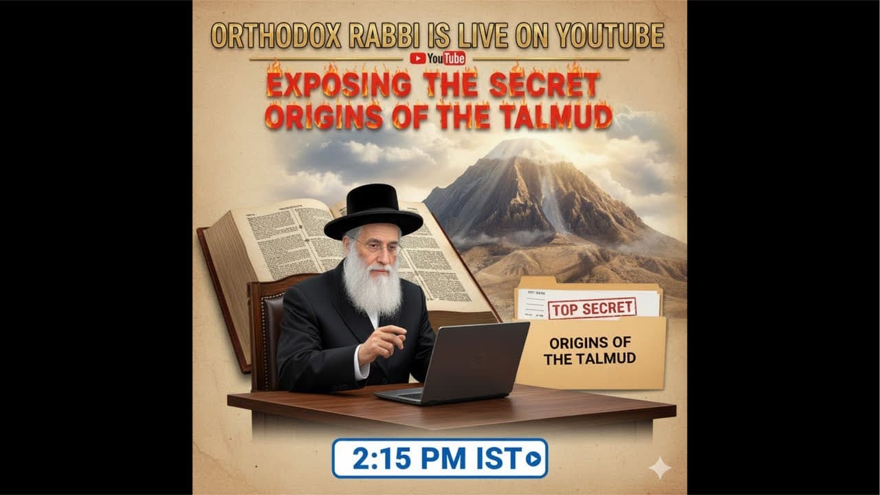 Orthodox JEWISH RABBI is live EXPOSING the SECRET origins of the TALMUD 🤫