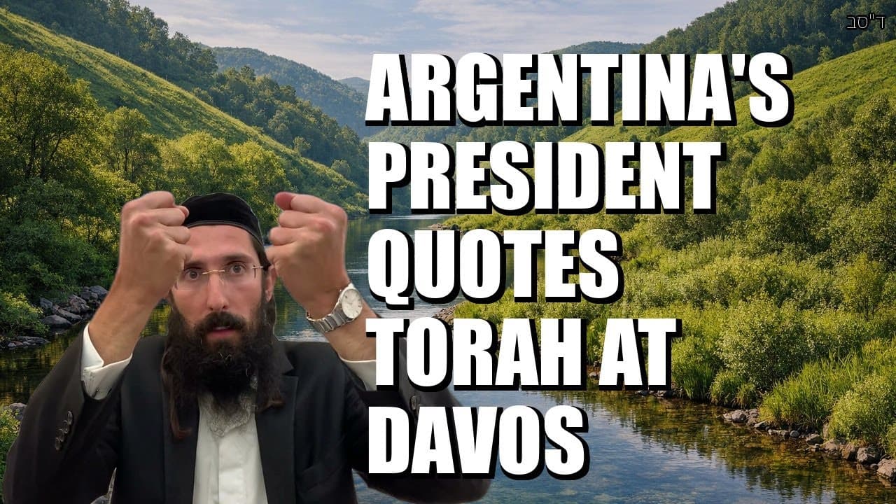 Javier Milei speaks words of Torah at the Davos World Economic Forum